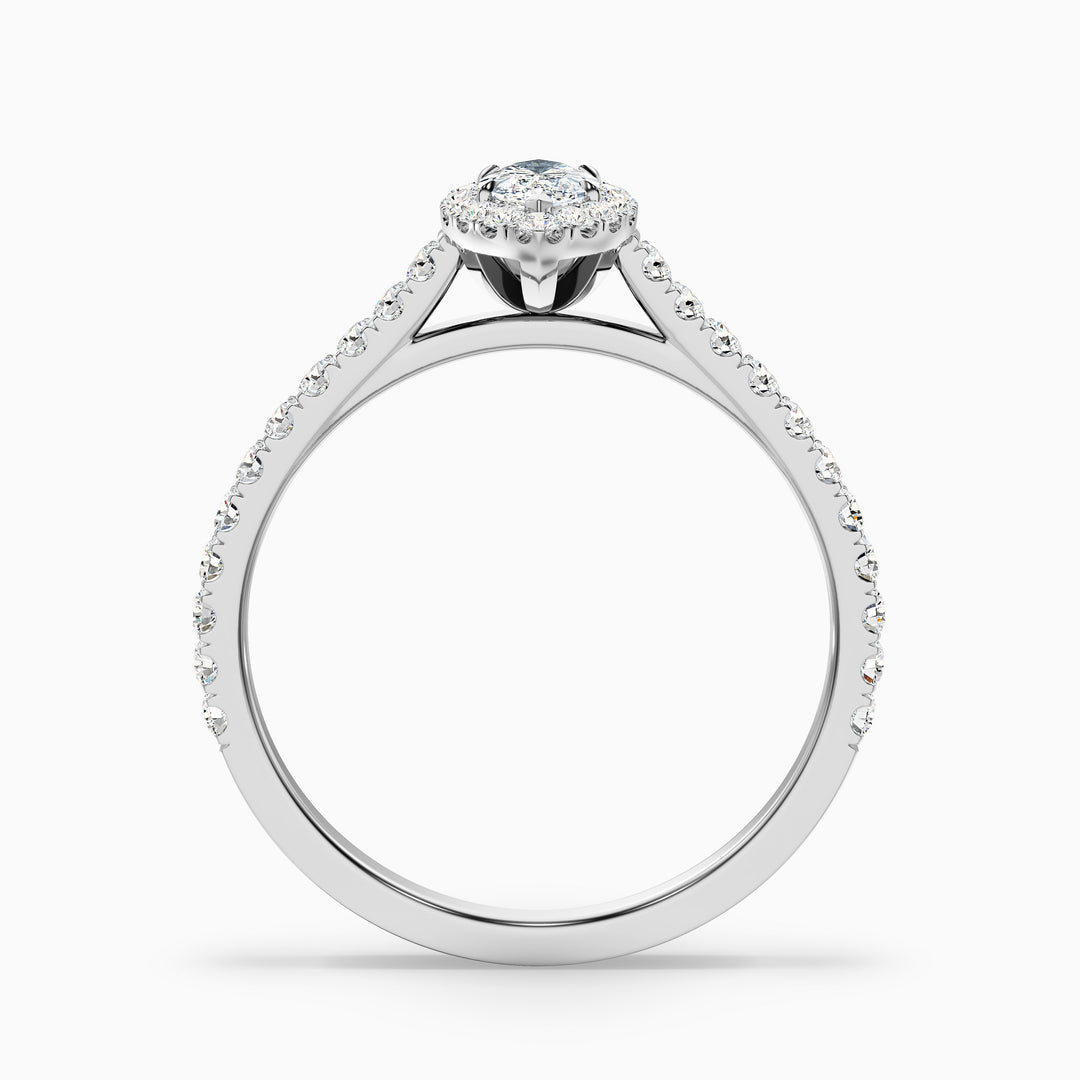 Lucia Marquise Halo Pave Lab Grown Diamond Ring