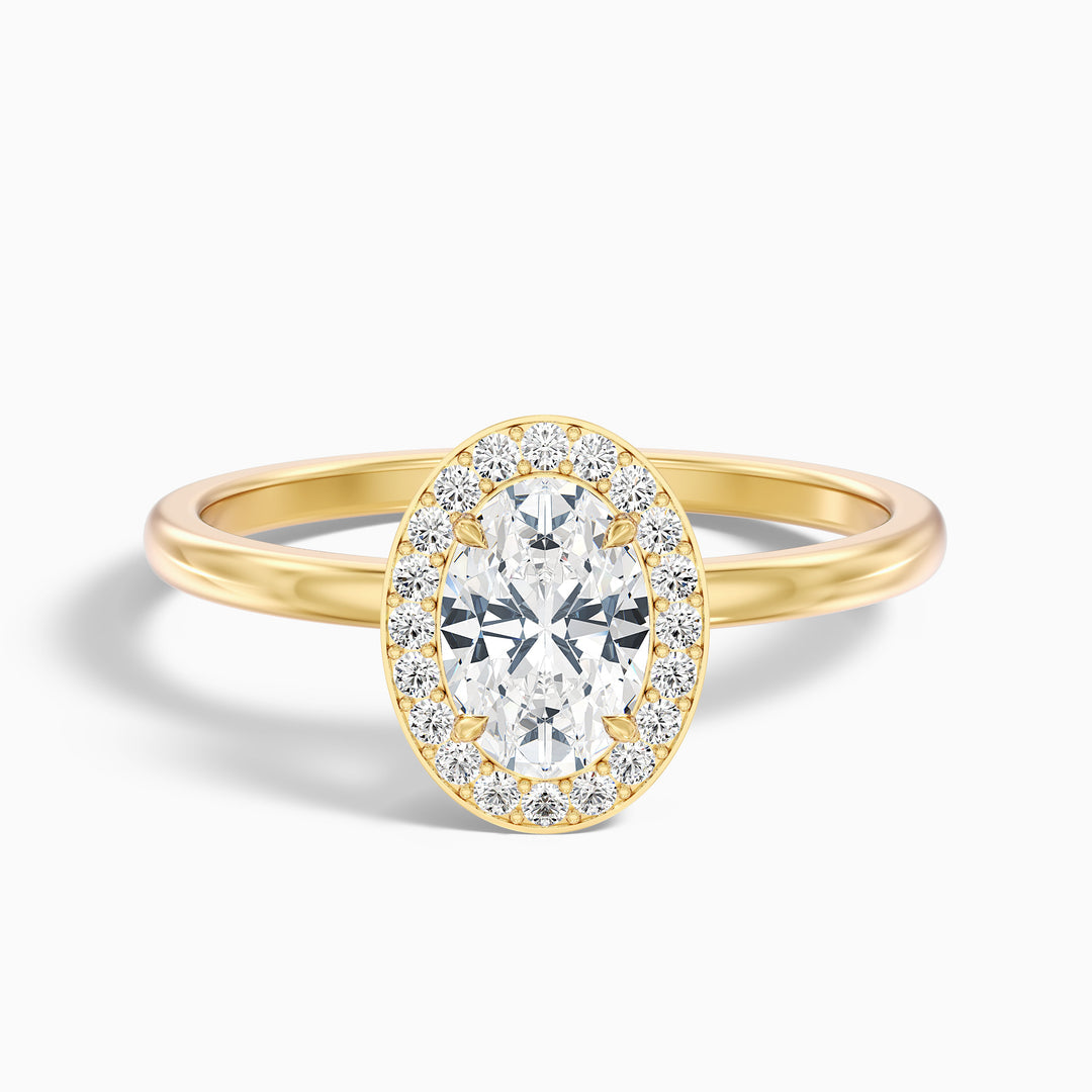 Maeve Oval Halo Lab Grown Diamond Ring