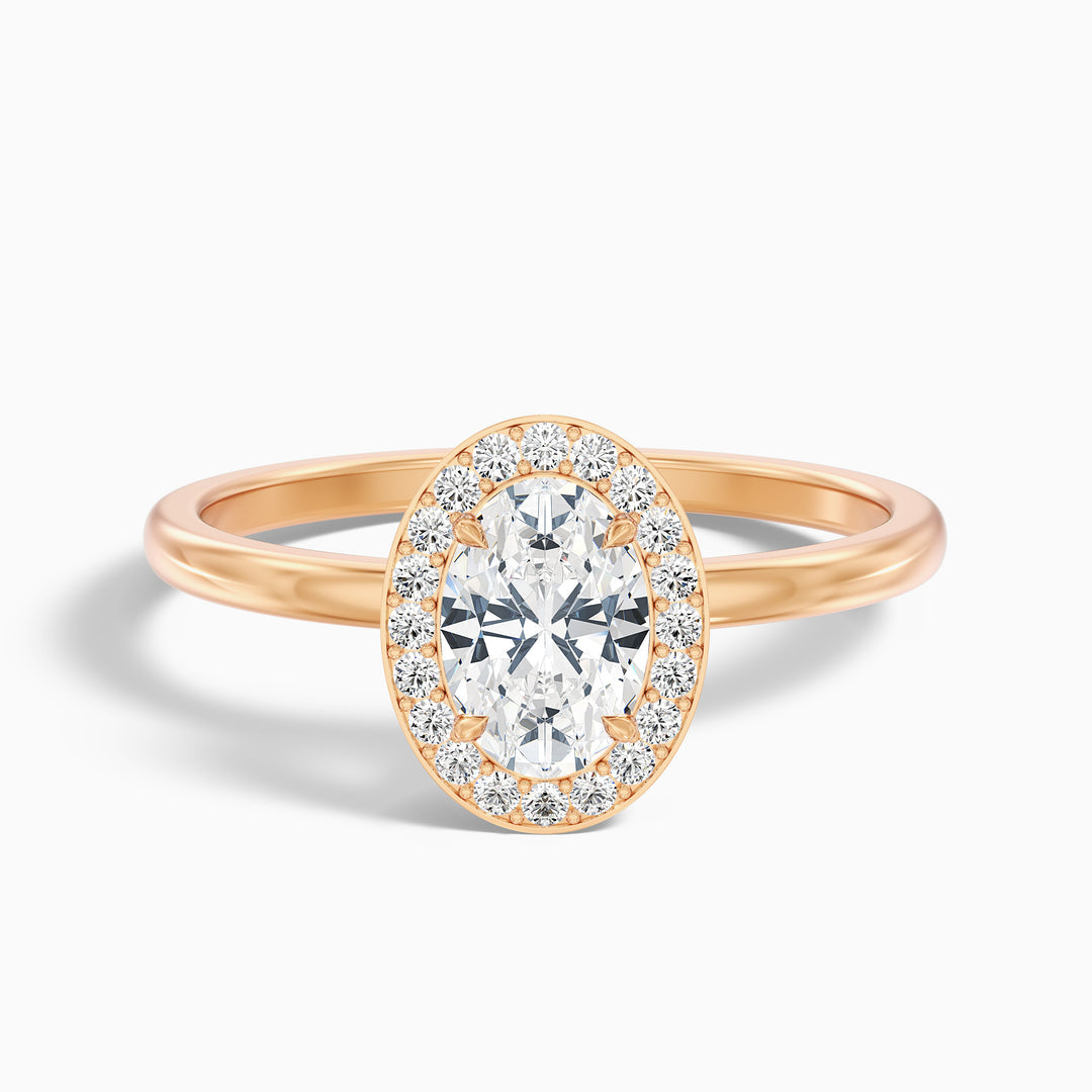Maeve Oval Halo Lab Grown Diamond Ring