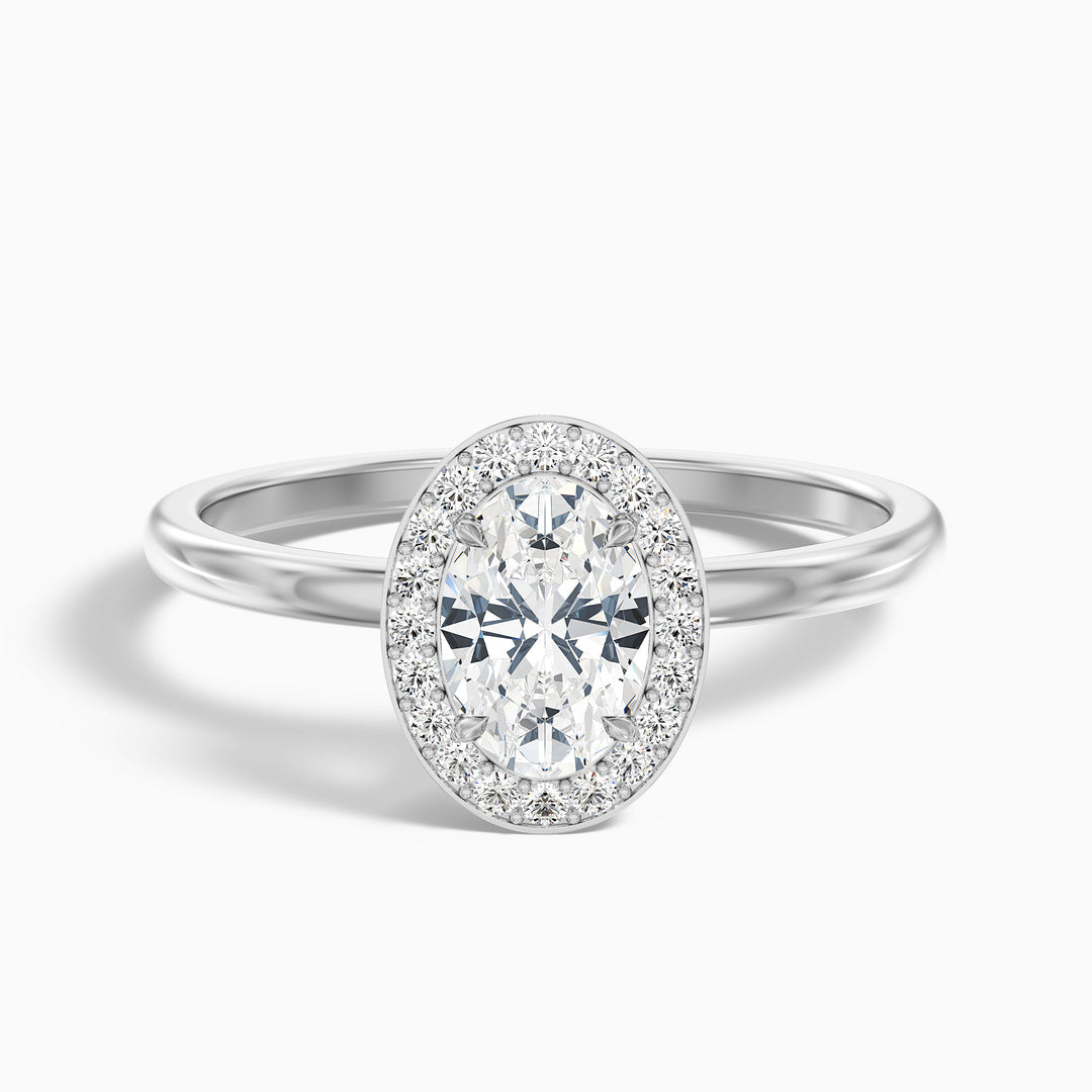 Maeve Oval Halo Lab Grown Diamond Ring