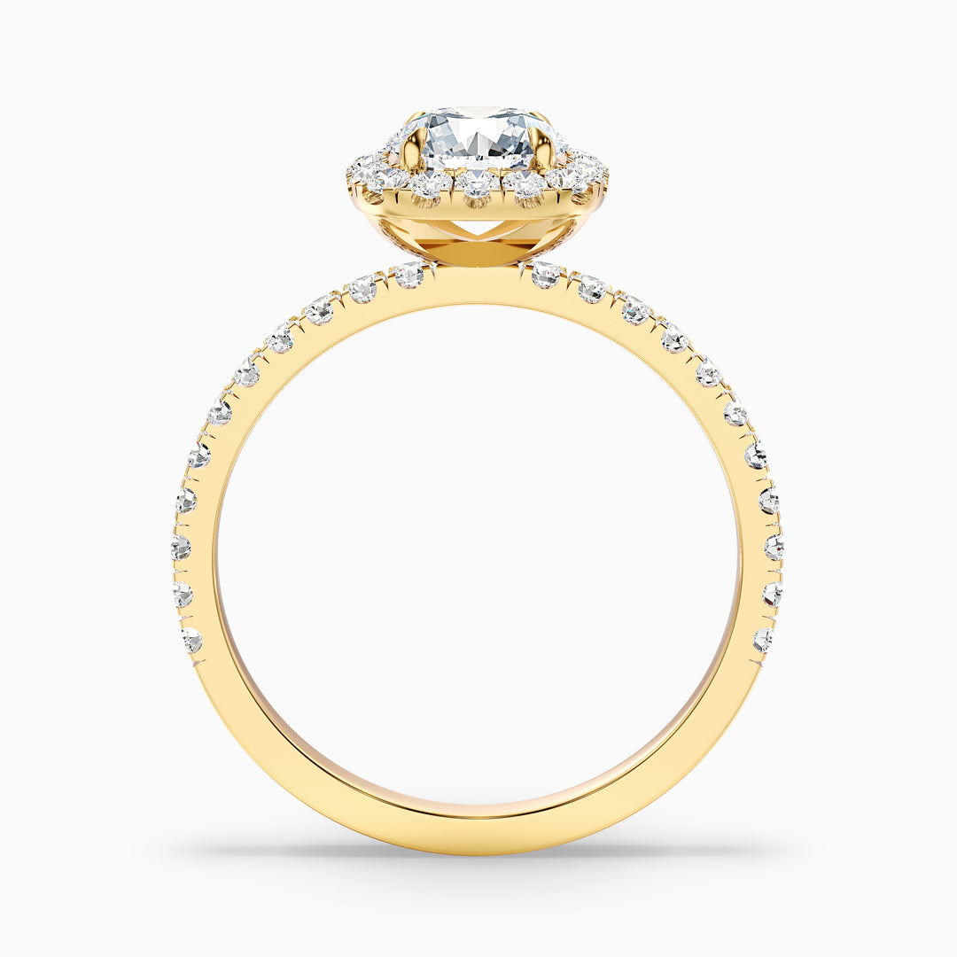Jennifer Round Cut Halo Pave Lab Grown Diamond Ring