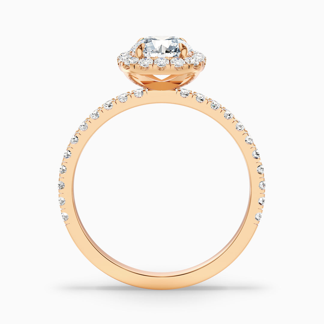 Jennifer Round Cut Halo Pave Lab Grown Diamond Ring