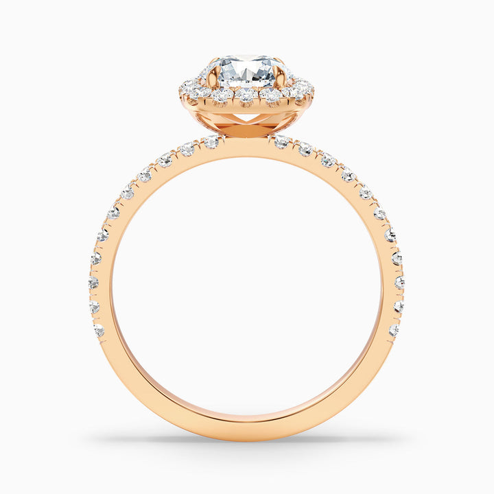 Jennifer Round Cut Halo Pave Lab Grown Diamond Ring