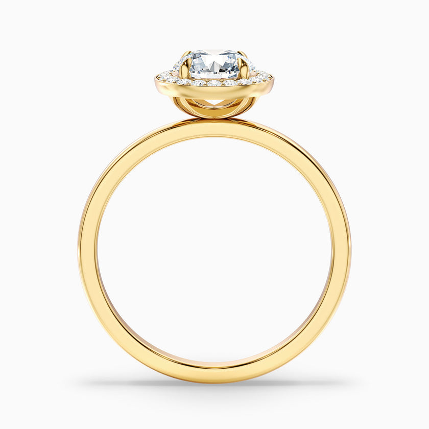 Rohini Round Halo Lab Grown Diamond Ring