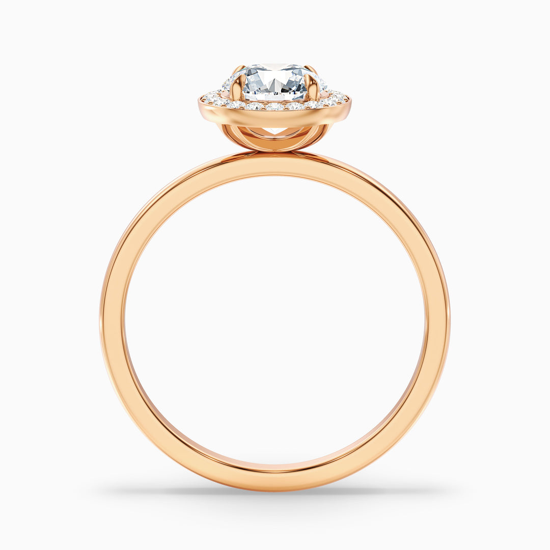 Rohini Round Halo Lab Grown Diamond Ring
