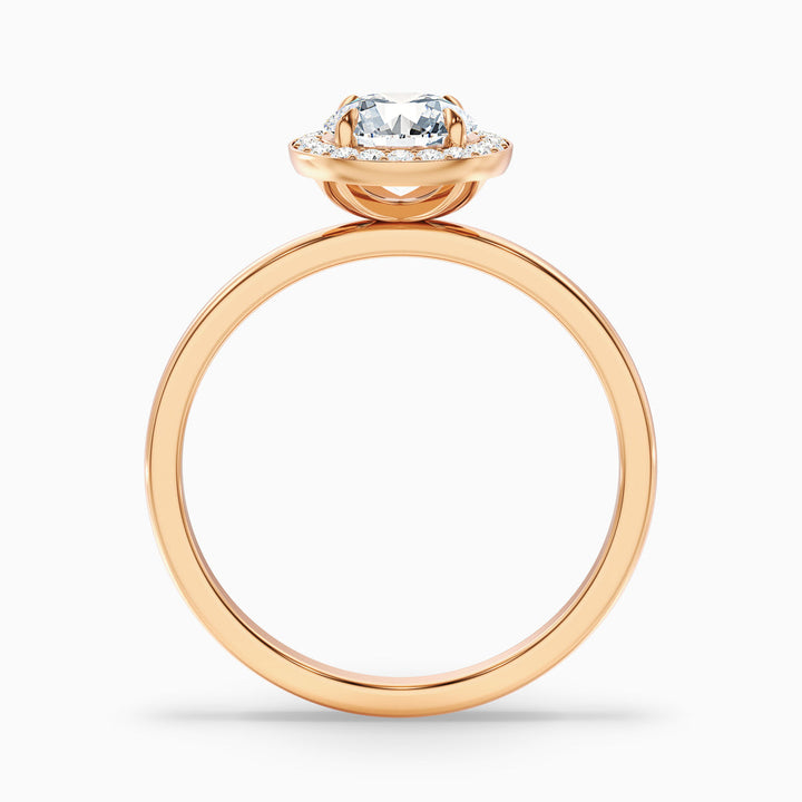 Rohini Round Halo Lab Grown Diamond Ring