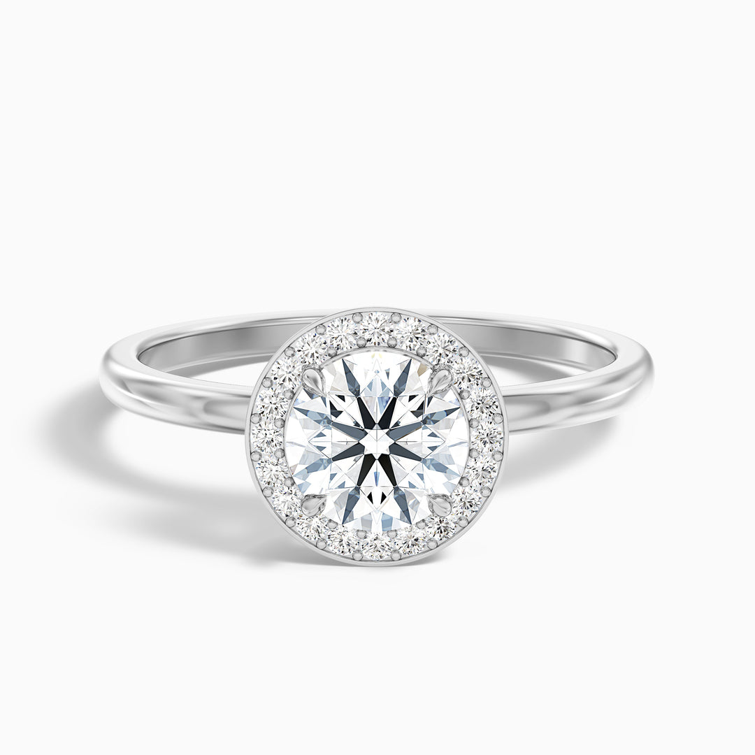 Rohini Round Halo Lab Grown Diamond Ring