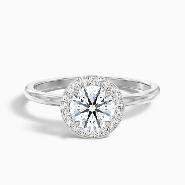 Rohini Round Halo Lab Grown Diamond Ring