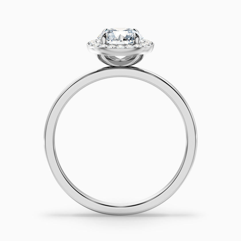 Rohini Round Halo Lab Grown Diamond Ring