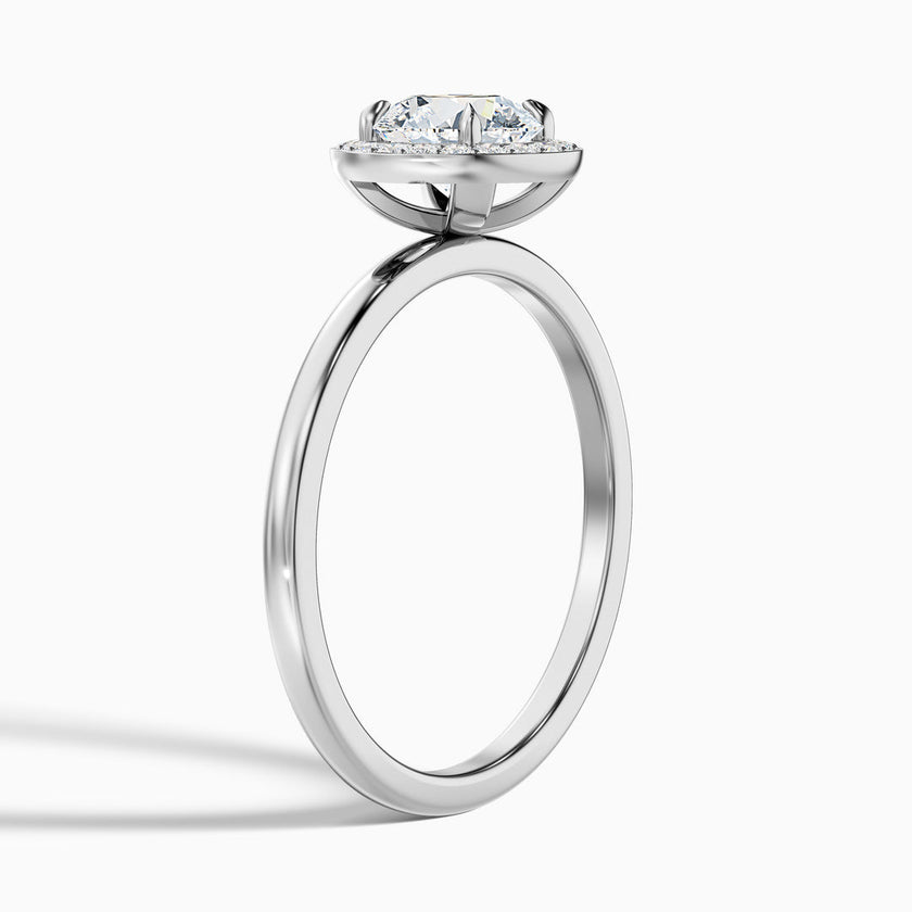 Rohini Round Halo Lab Grown Diamond Ring