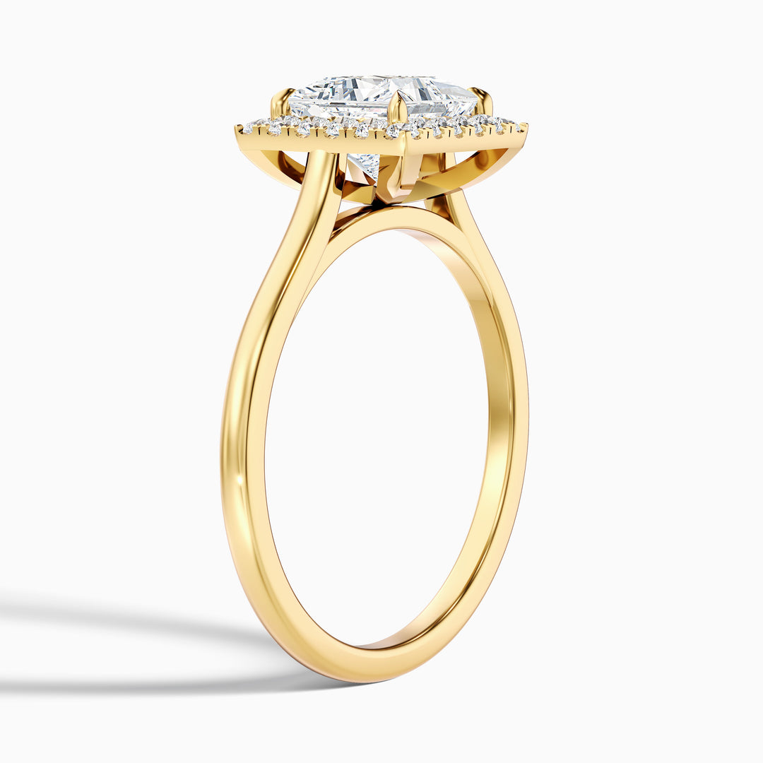Aisha Princess Cut Halo Lab Grown Diamond Ring