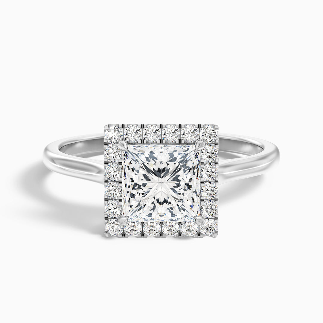 Aisha Princess Cut Halo Lab Grown Diamond Ring