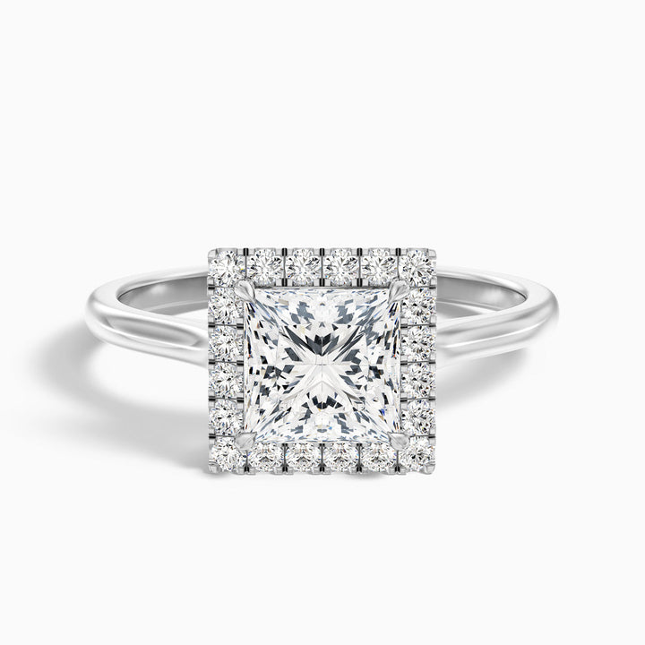 Aisha Princess Cut Halo Lab Grown Diamond Ring