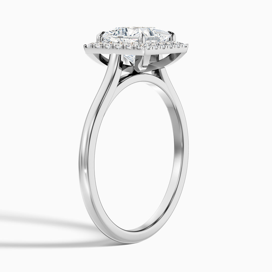 Aisha Princess Cut Halo Lab Grown Diamond Ring