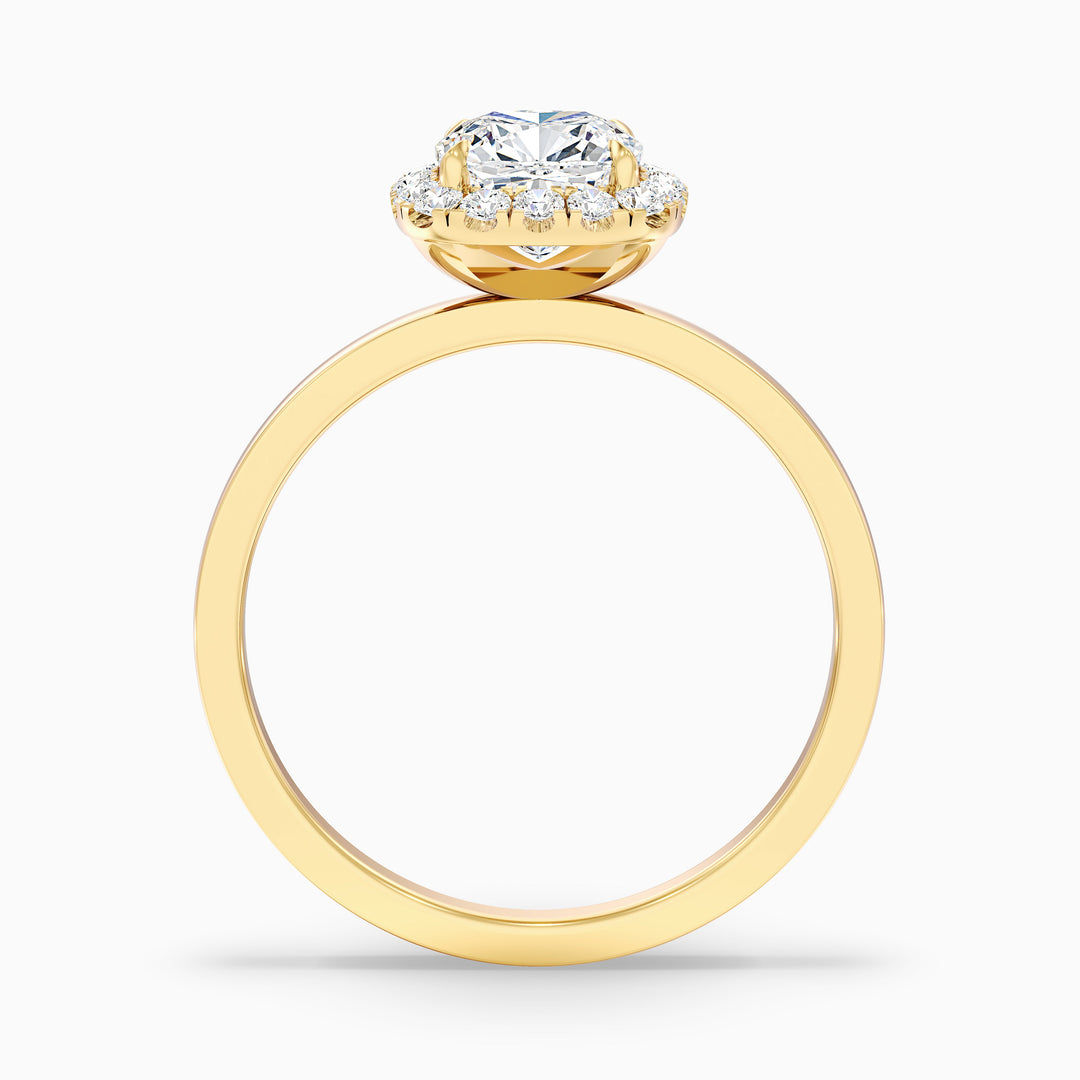 Ishq Cushion Cut Halo Lab Grown Diamond Ring