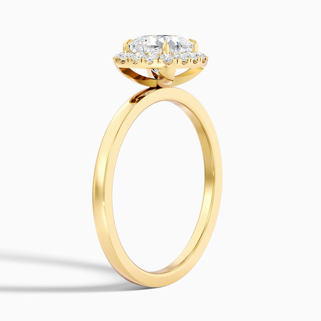 Ishq Cushion Cut Halo Lab Grown Diamond Ring