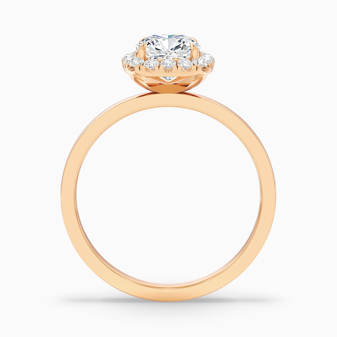 Ishq Cushion Cut Halo Lab Grown Diamond Ring