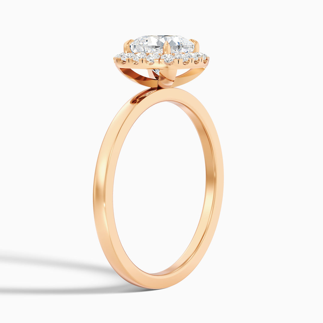 Ishq Cushion Cut Halo Lab Grown Diamond Ring