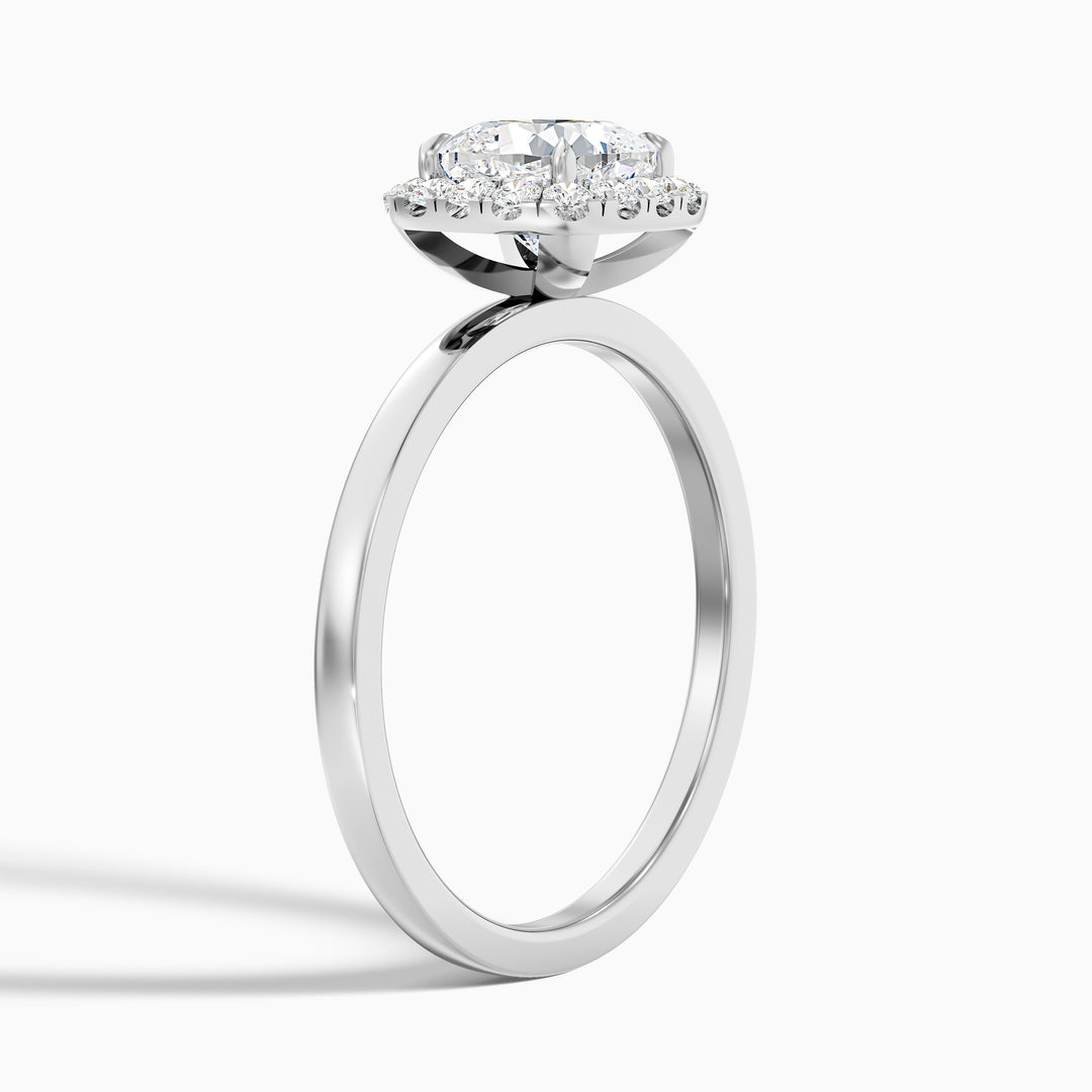Ishq Cushion Cut Halo Lab Grown Diamond Ring