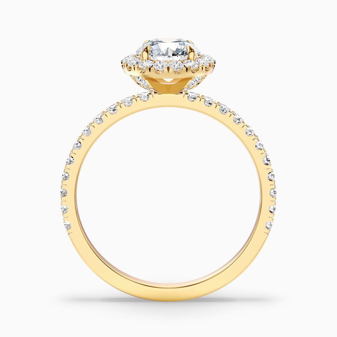 Treya Round Cut Halo Lab Grown Diamond Ring