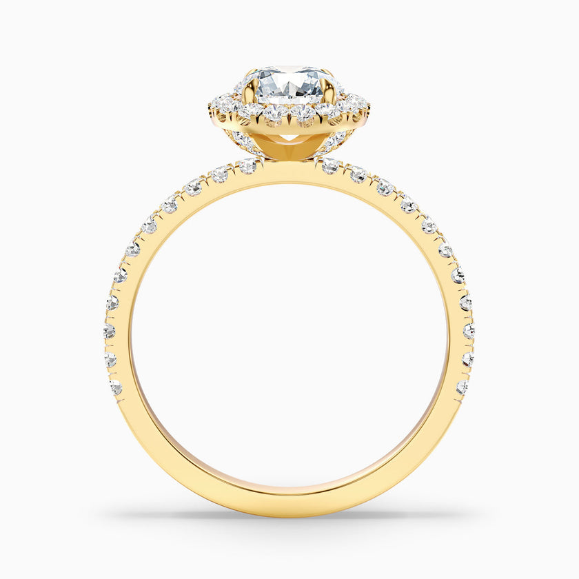 Treya Round Cut Halo Lab Grown Diamond Ring