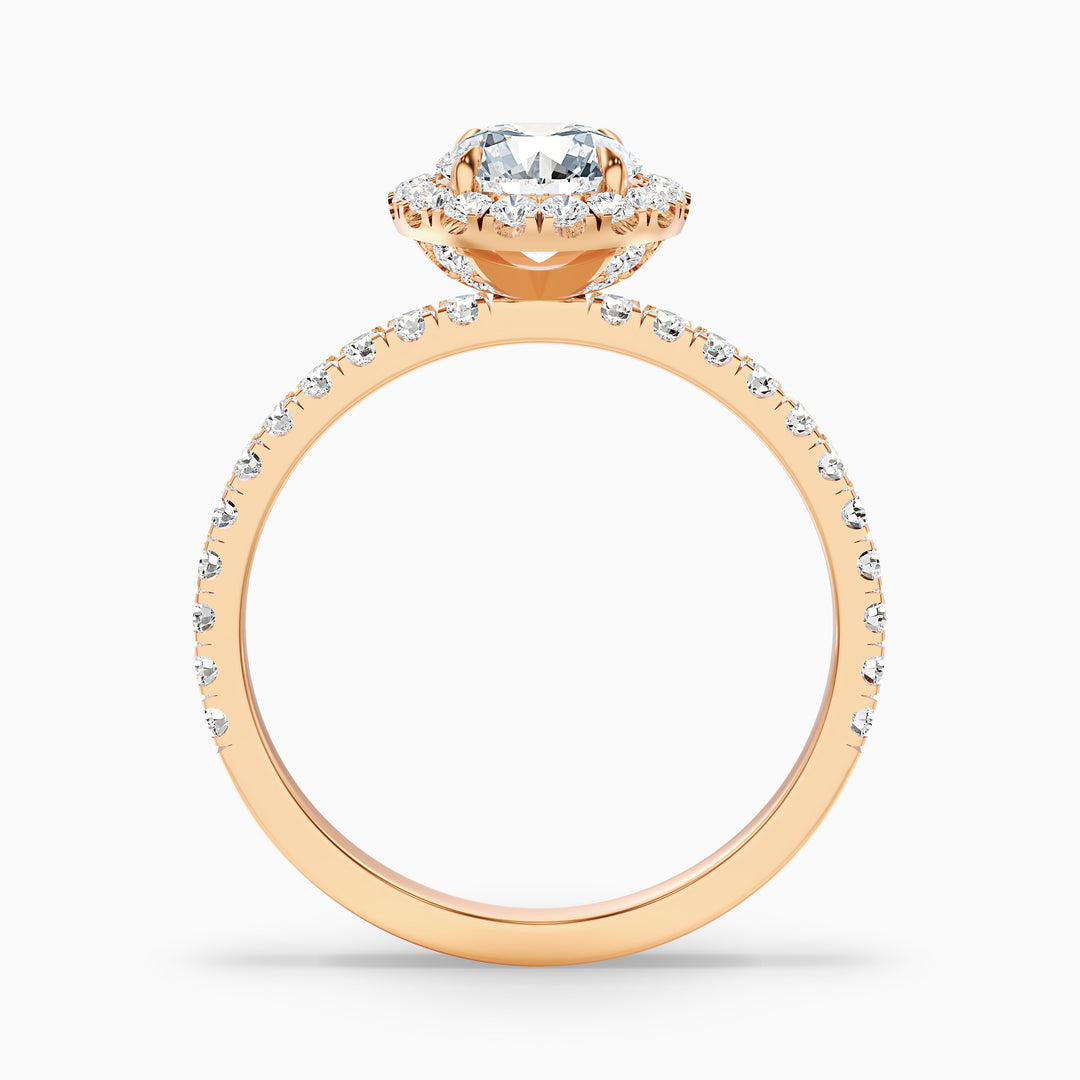 Treya Round Cut Halo Lab Grown Diamond Ring
