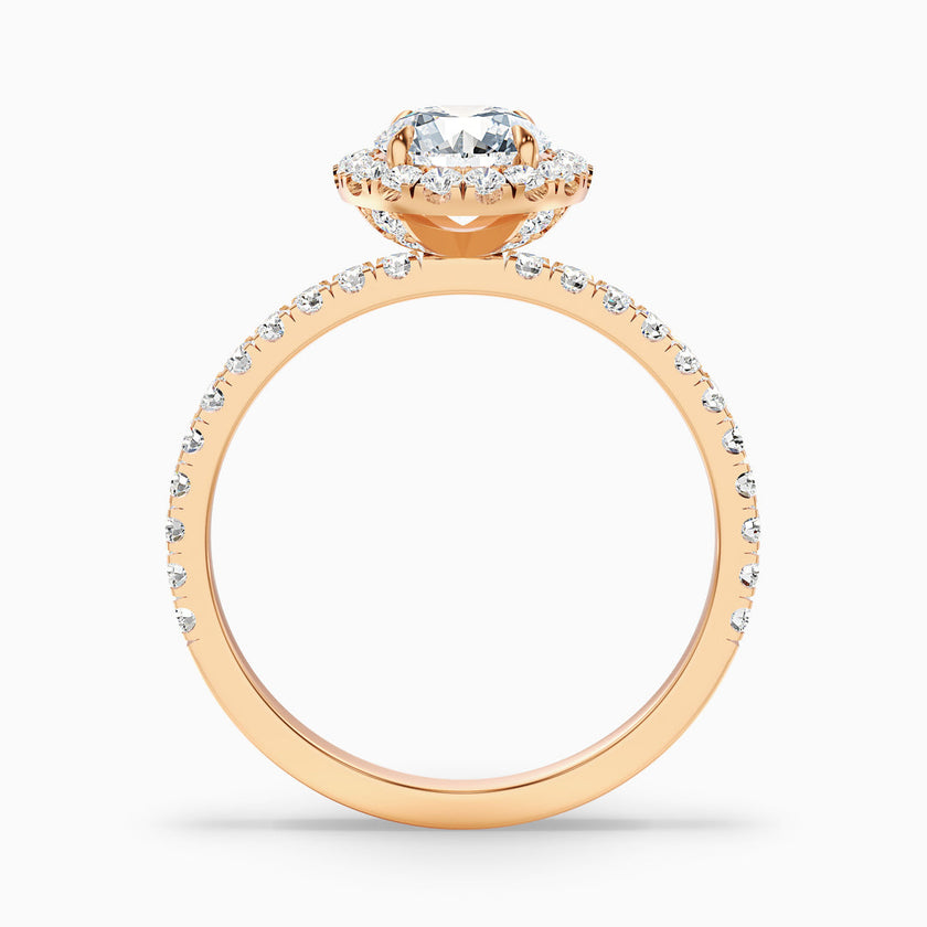 Treya Round Cut Halo Lab Grown Diamond Ring