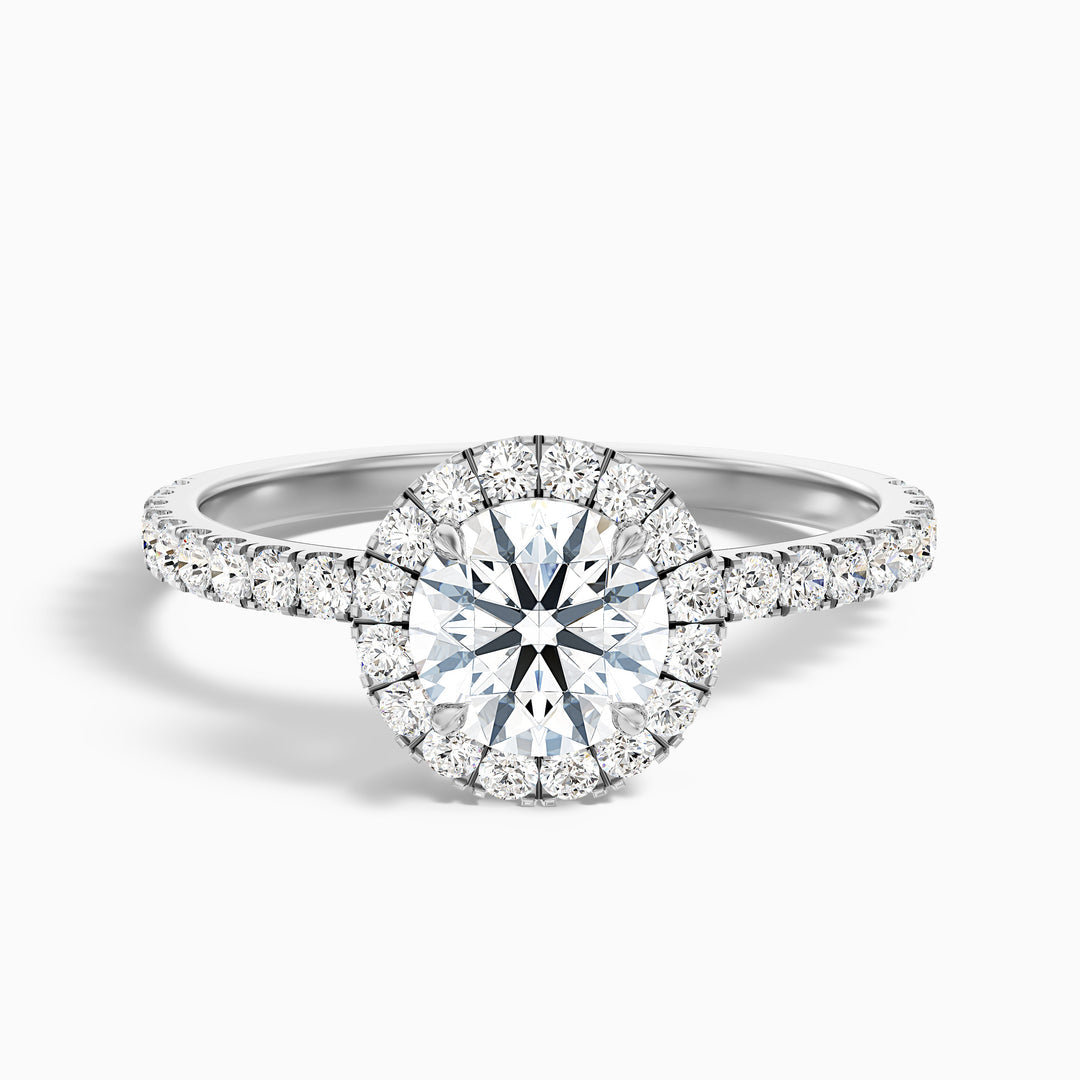 Treya Round Cut Halo Lab Grown Diamond Ring