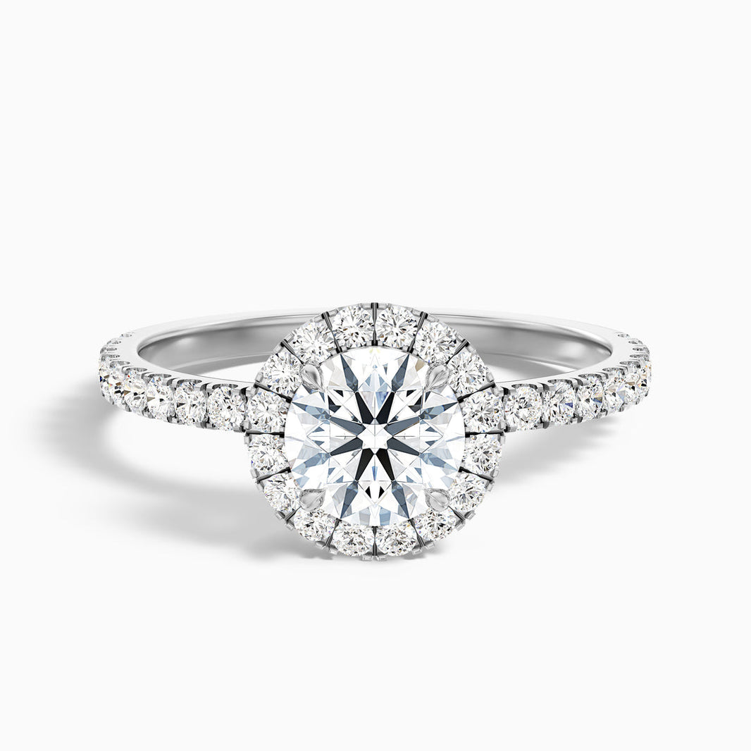Treya Round Cut Halo Lab Grown Diamond Ring