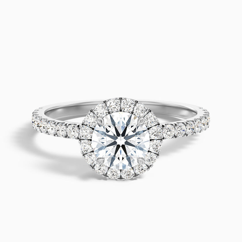 Treya Round Cut Halo Lab Grown Diamond Ring