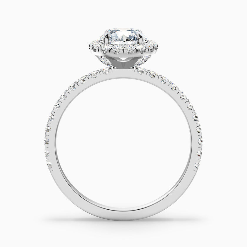 Treya Round Cut Halo Lab Grown Diamond Ring