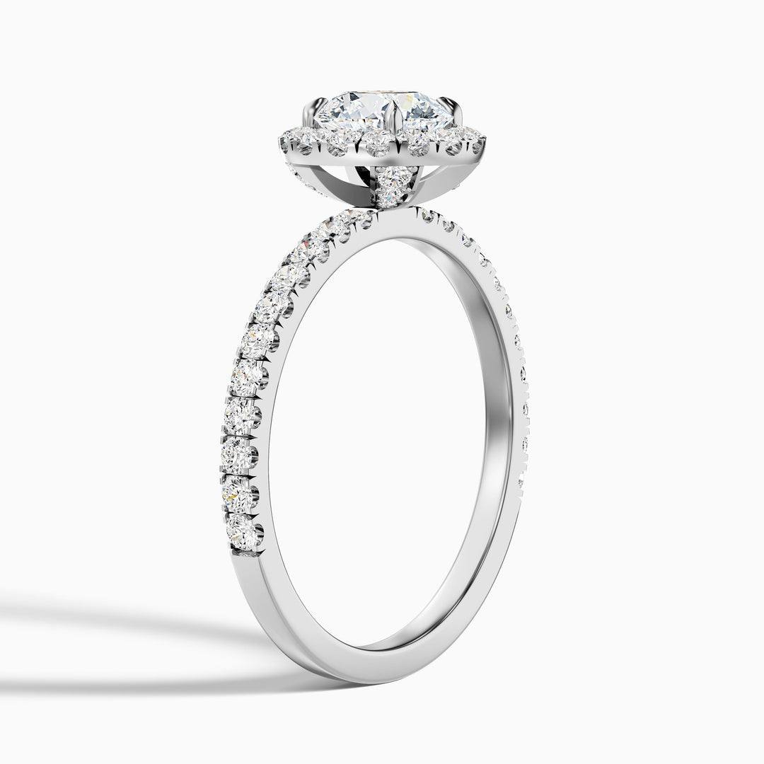 Treya Round Cut Halo Lab Grown Diamond Ring