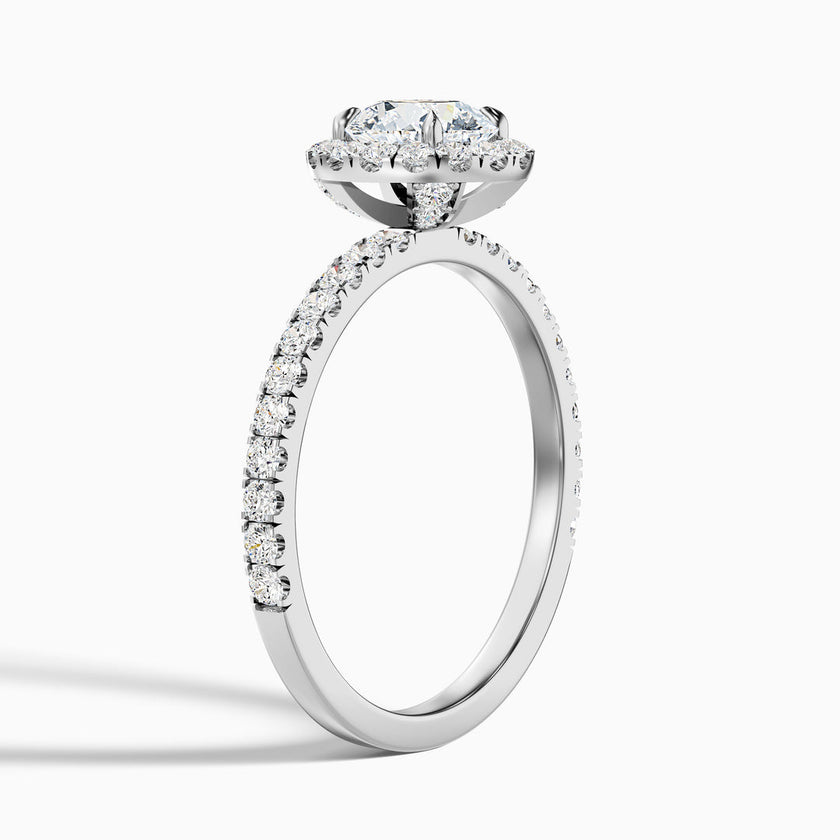 Treya Round Cut Halo Lab Grown Diamond Ring