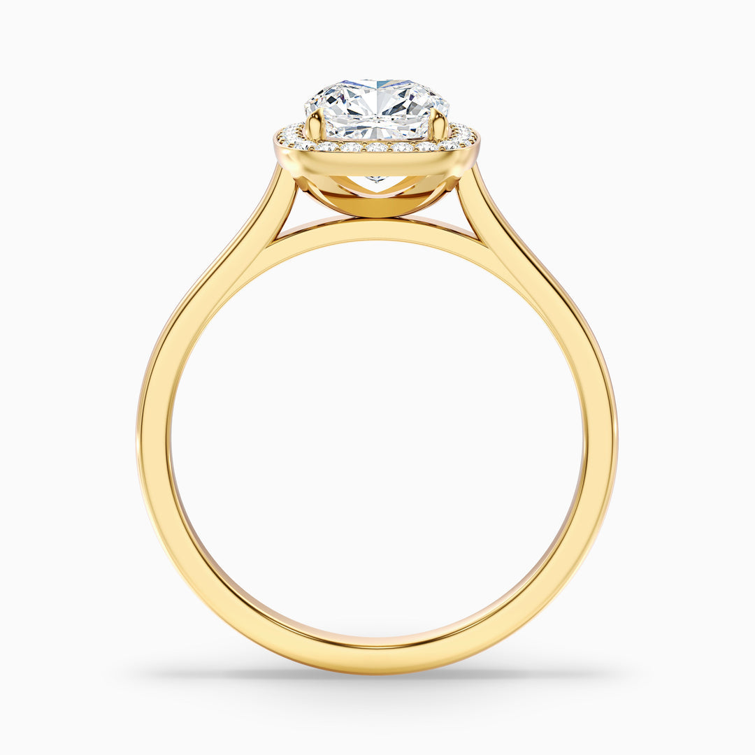 Viana Cushion Cut Halo Lab Grown Diamond Ring