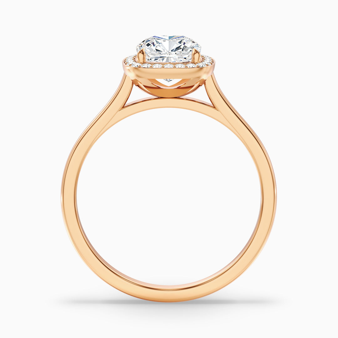 Viana Cushion Cut Halo Lab Grown Diamond Ring