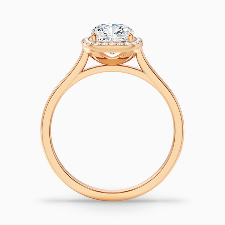 Viana Cushion Cut Halo Lab Grown Diamond Ring