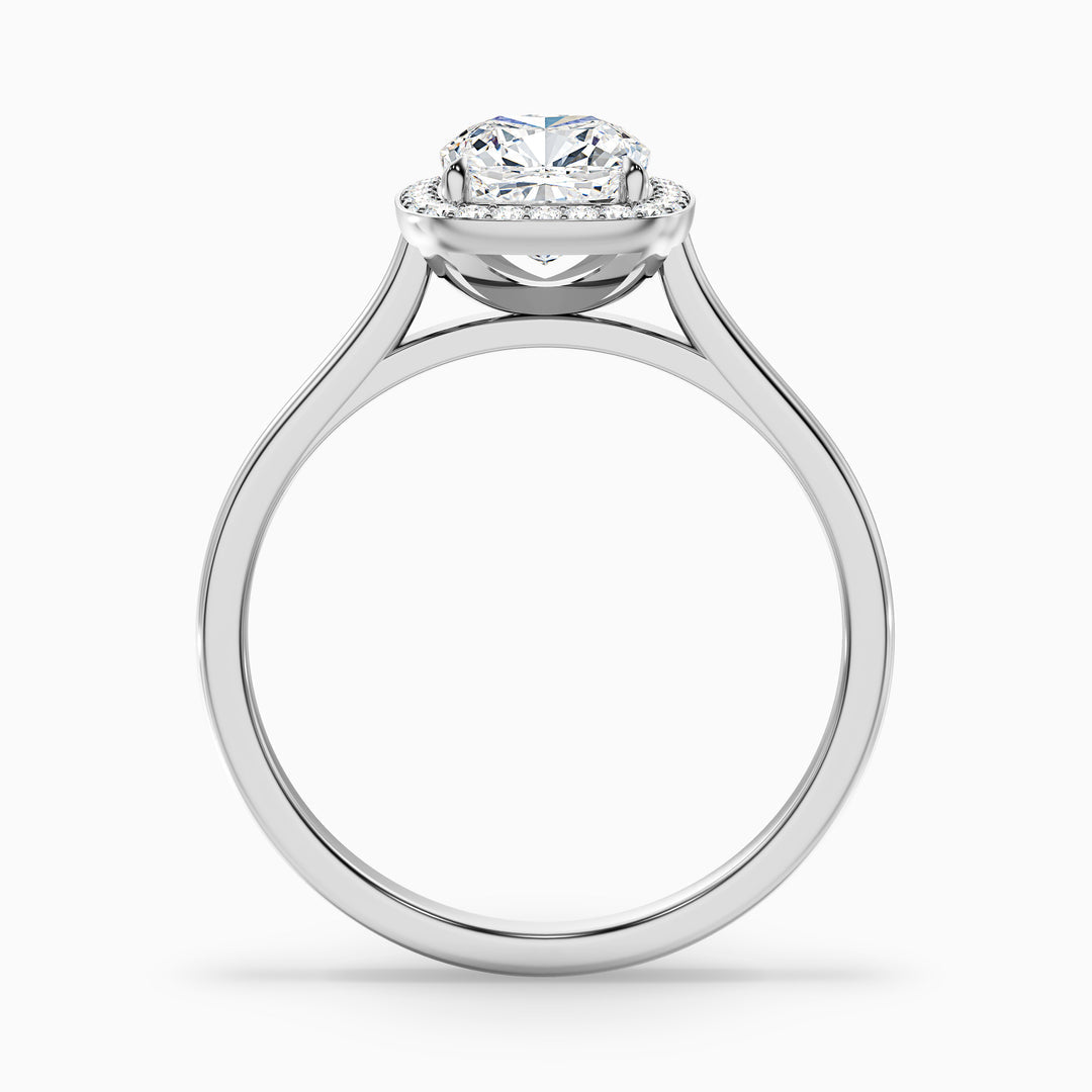 Viana Cushion Cut Halo Lab Grown Diamond Ring