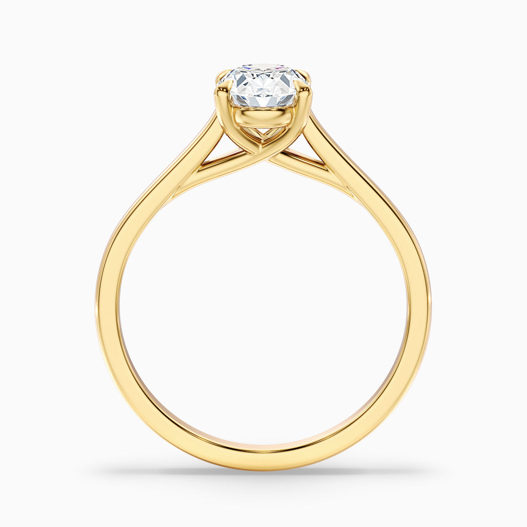 Fior Oval Solitaire Lab Grown Engagement Ring