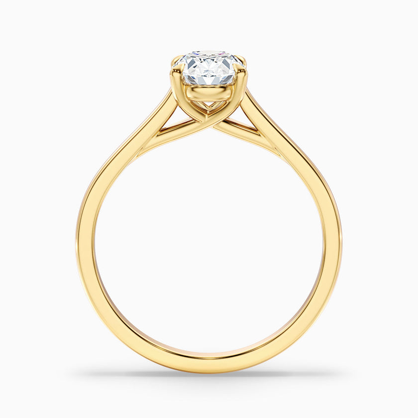 Fior Oval Solitaire Lab Grown Engagement Ring