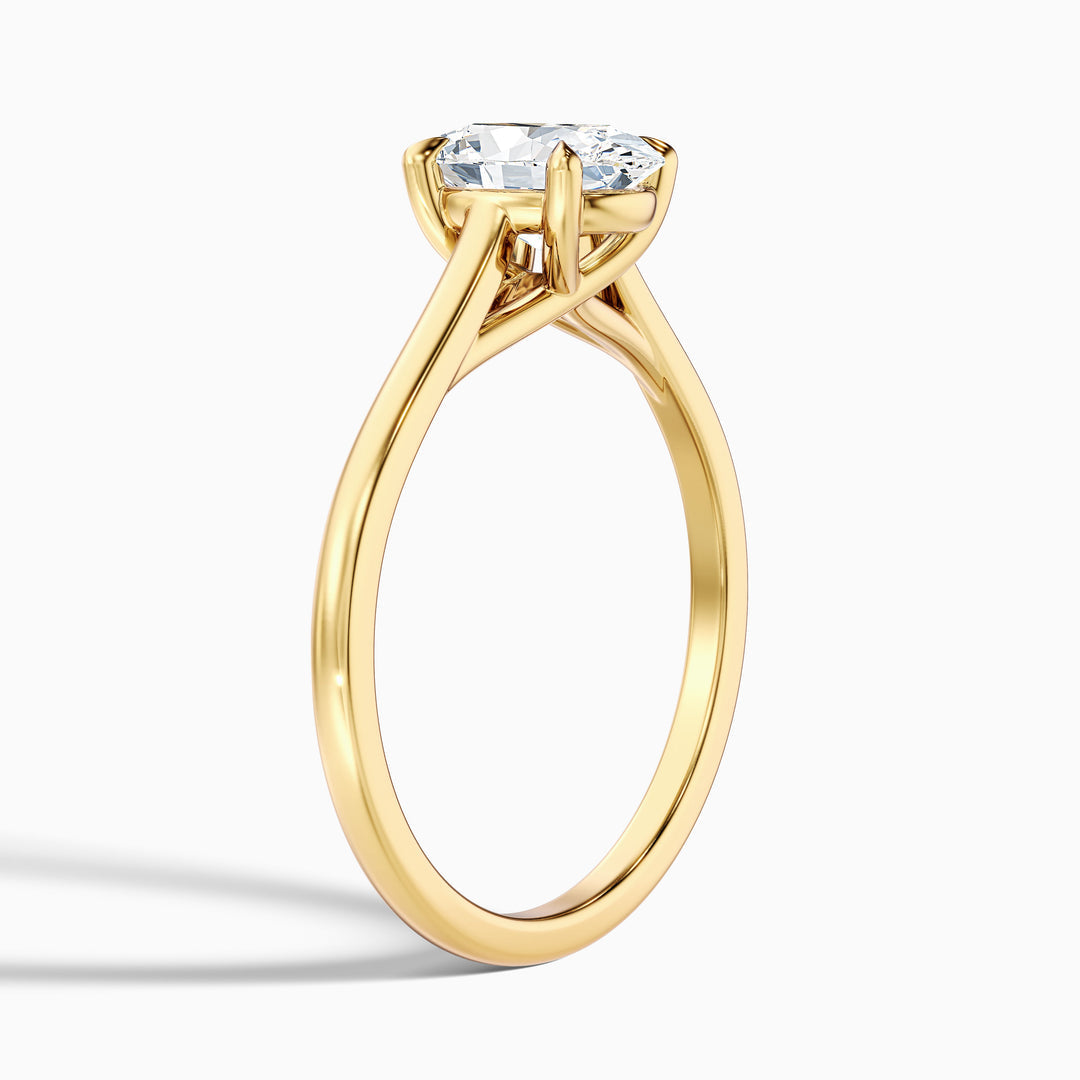 Fior Oval Solitaire Lab Grown Engagement Ring