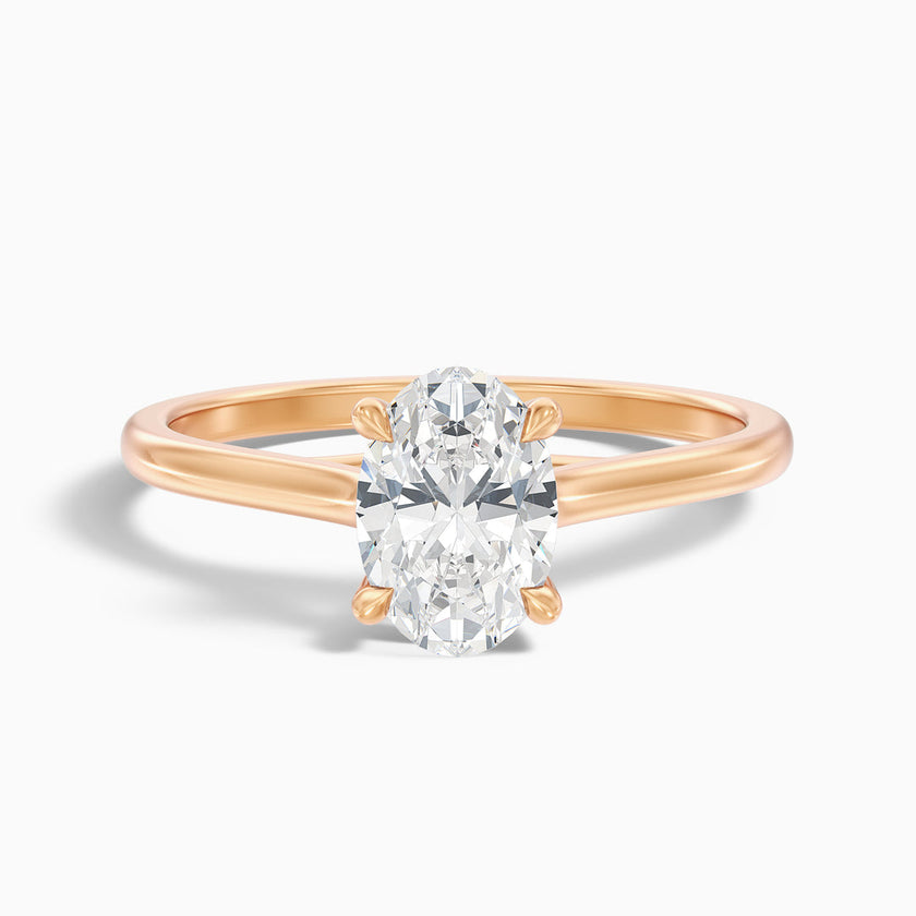 Fior Oval Solitaire Lab Grown Engagement Ring
