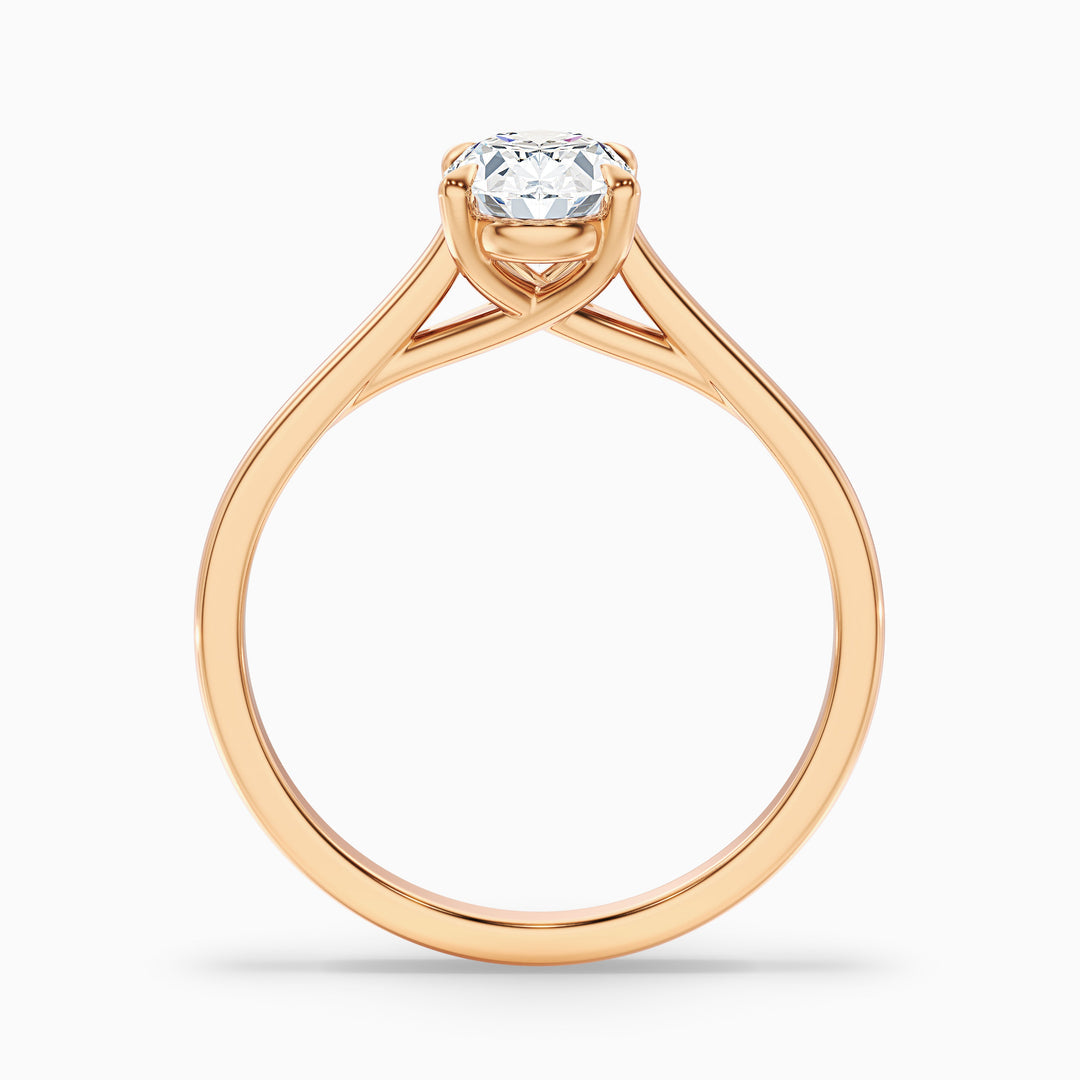 Fior Oval Solitaire Lab Grown Engagement Ring