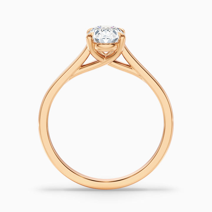 Fior Oval Solitaire Lab Grown Engagement Ring