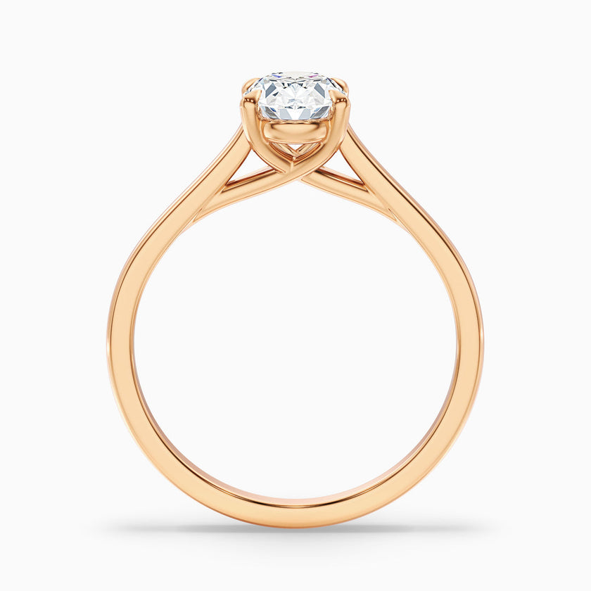 Fior Oval Solitaire Lab Grown Engagement Ring