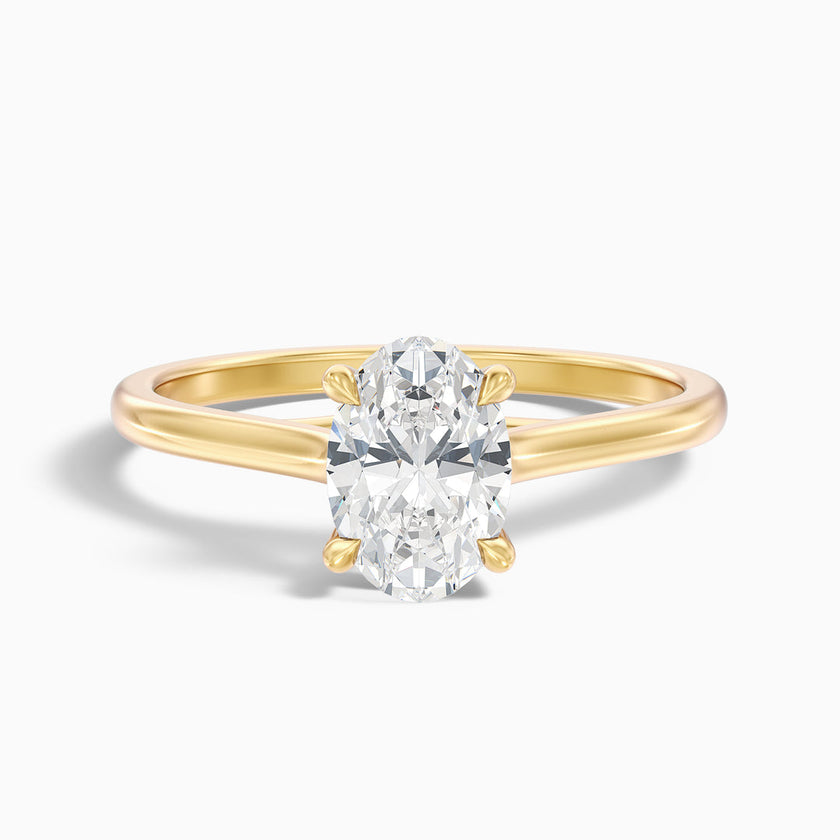Fior Oval Solitaire Lab Grown Engagement Ring