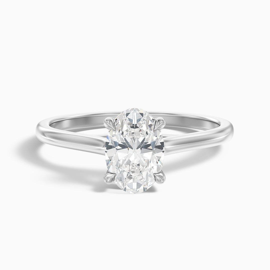 Fior Oval Solitaire Lab Grown Engagement Ring