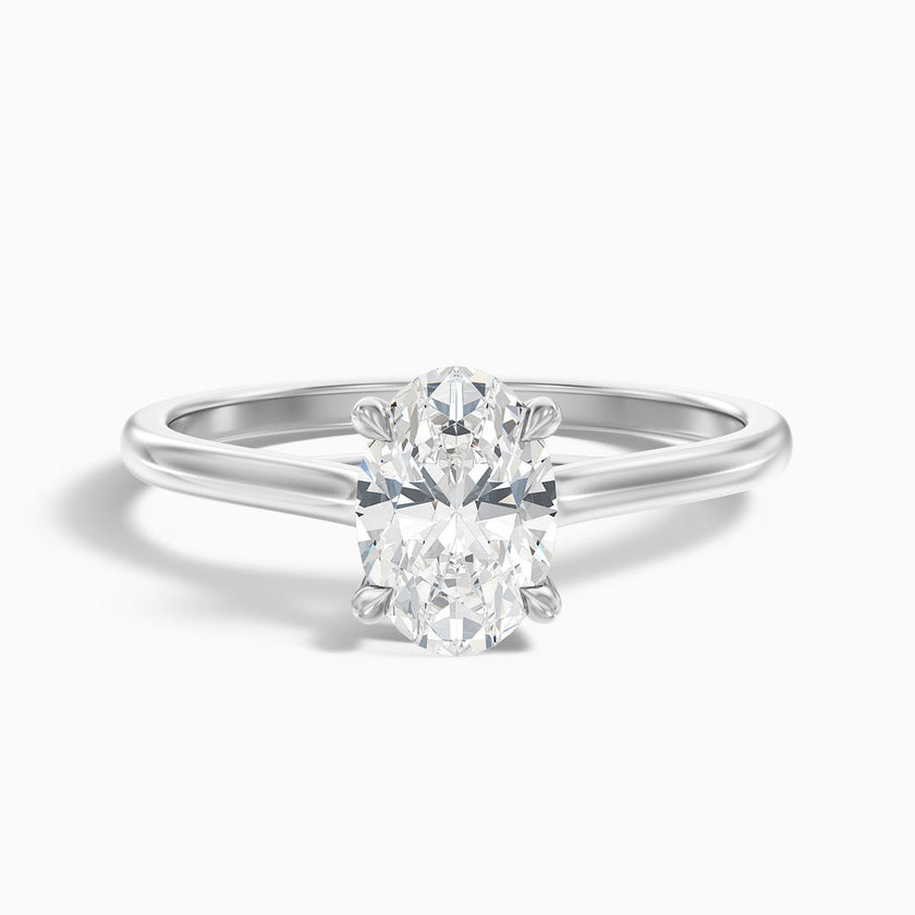 Fior Oval Solitaire Lab Grown Engagement Ring