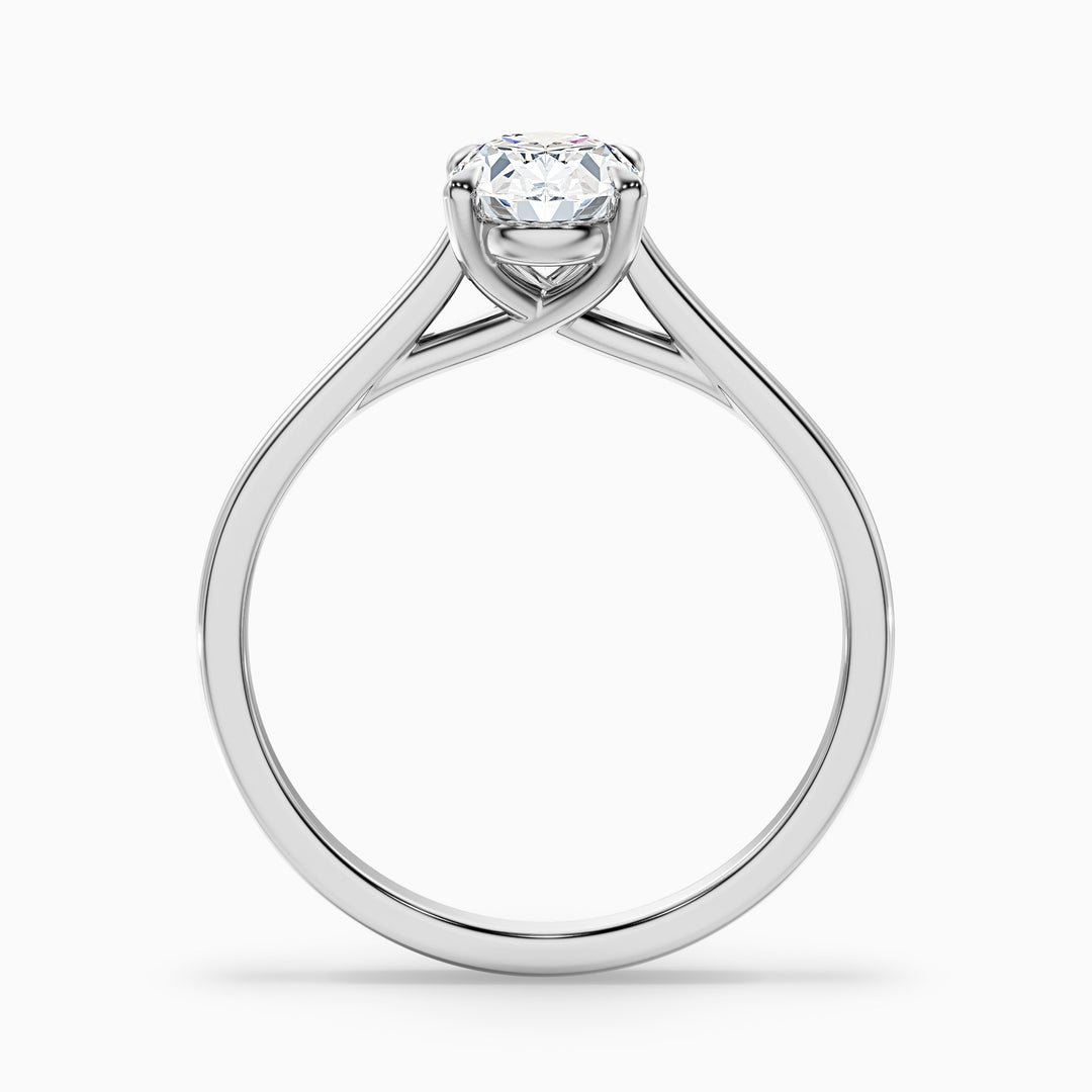 Fior Oval Solitaire Lab Grown Engagement Ring