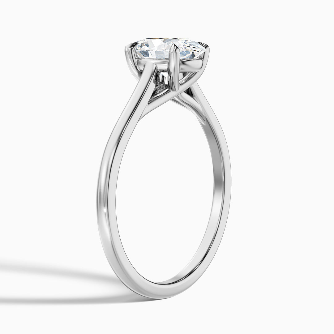 Fior Oval Solitaire Lab Grown Engagement Ring