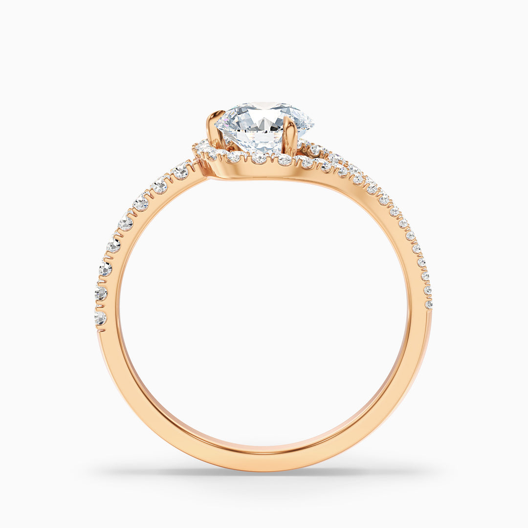 Orane Round Halo Pave Lab Grown Engagement Ring